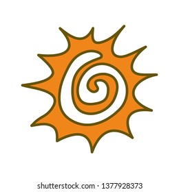Sun Abstract Design Illustration Template Vector