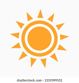 Sun abstract icon. Vector illustration.