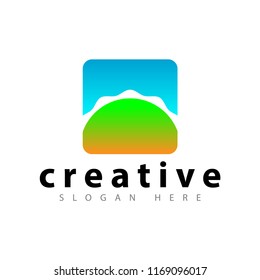 Sun abstract Logo icon vector template