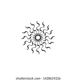 Sun Abstract Logo Icon Vector