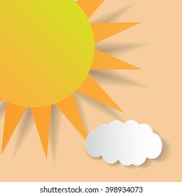 Sun. Abstract summer background. Vector eps 10.