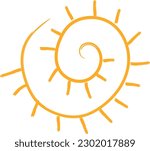 sun, abstract, symbols vector, design, illustration, graphic, clipart