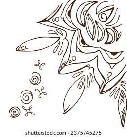 The sun. Abstraction and fantasy. Pattern. Solar pattern.