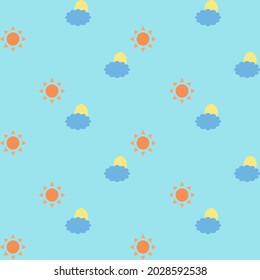 Sun ad moon wallpaper vector for background or texture 