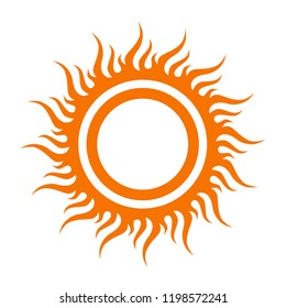 sun art design shape  vector icon illustration isolated