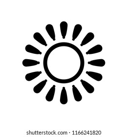 sun art icon vector, flower icon