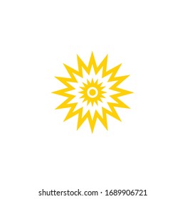 sun artistic icon design vector illustration