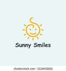 logo de baby sun. logotipo de letra s