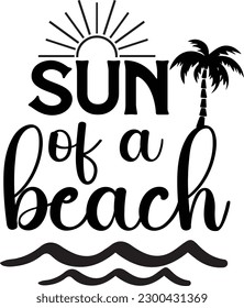 Sun of a beach eps file