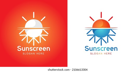 sun beach logo design inspiration