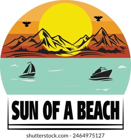 Sun of a beach ,summer day