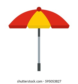 Sun beach umbrella icon. Illustration of sun beach umbrella vector icon isolated on white background