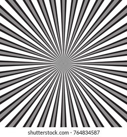 Sun beam black ray sunburst pattern background summer.Vector.