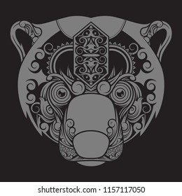 sun bear doodle ornament