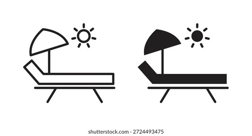 Ilustração do ícone da base do sol, vetor da linha fina, sinal do web design,