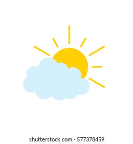 sun behind a cloud