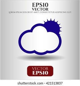 Sun Behind Cloud icon