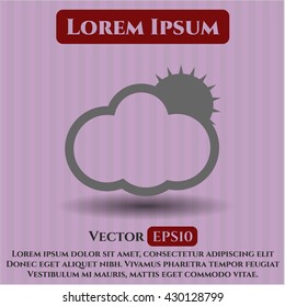 Sun Behind Cloud icon