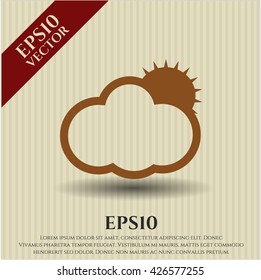 Sun Behind Cloud symbol