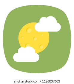Sun behind clouds, sunny cloudy weather
