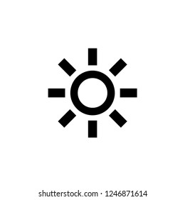 sun black icon