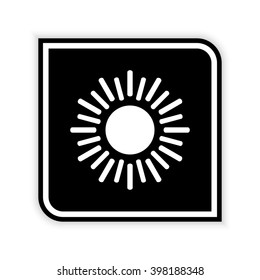 Sun  - black vector icon