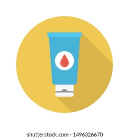 sun block glyph flat vector icon