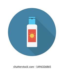 sun block glyph flat vector icon