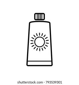 Sun Block Icon Vector