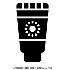 sun block vector icon glyph style for Web and Mobile.