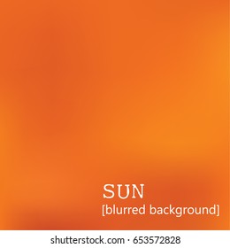 sun blurry background. vector illustration