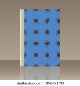 Sun and Book. Realistic image of the object with reflection