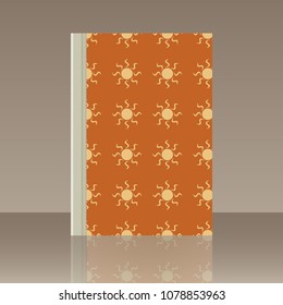 Sun and Book. Realistic image of the object with reflection