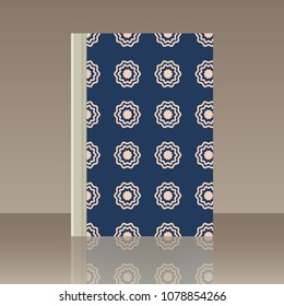 Sun and Book. Realistic image of the object with reflection