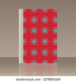 Sun and Book. Realistic image of the object with reflection
