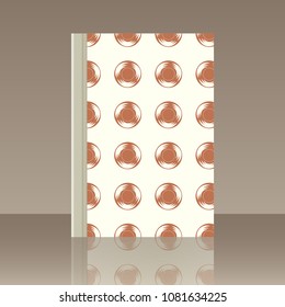 Sun and Book. Realistic image of the object with reflection