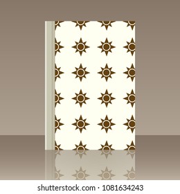 Sun and Book. Realistic image of the object with reflection