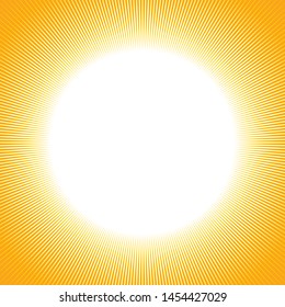 SUN bright sunshine sparkle background white yellow vector illustration