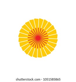 sun bright symbol design logo vector