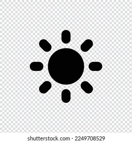 Sun, brightness filled icon in transparent background, basic app and web UI bold line icon, EPS10