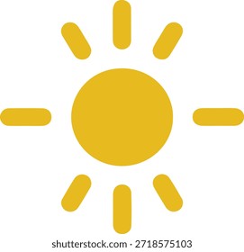 Signo de brillo solar Vector EPS 10