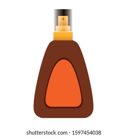 sun bronzer spray bottle icon over white background, vector illustration