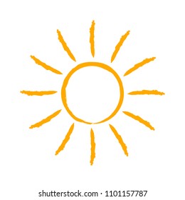 Sun brush icon