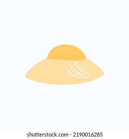  sun  bucket hat isolated on white background