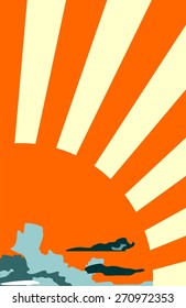 sun burst background