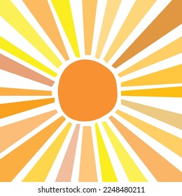 Sun burst background art. Contemporary art.