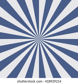 Sun burst background in blue color. Blue rays radiate from the center to the edges of the square. Vector illustration in EPS8 format.