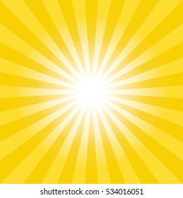 Sun burst background. lights ray in gold theme