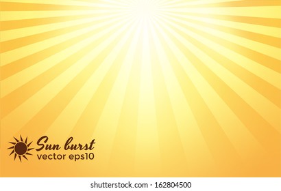 Sun Burst Background. Vector Eps10