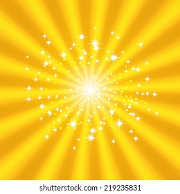  Sun Burst Background.  Vector illustration